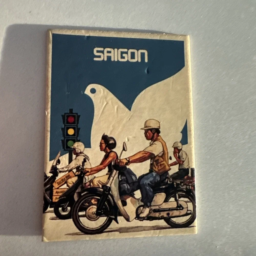 Saigon Fridge Magnet With Motor Bikes